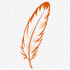 Beautiful Digital Feather Design An SVG graphic of a feather design suitable for digital use.