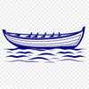 Nautical Vessel Outline Illustration A simple vector illustration of a boat in outline style, suitable for digital crafting and design projects.