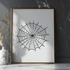 Stylized Spider Web Design A stylized illustration of a spider web in vector format, suitable for editing and customization.