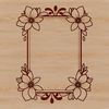 A customizable template for creating floral designs, suitable for cutting with a Cricut or similar machine.