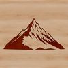 Elevated Landscape Illustration A detailed illustration of a mountain landscape with varying elevations and textures, suitable for vector graphics.
