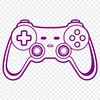 Vector Graphic Gaming Controller Illustration Vector illustration of a standard game controller with buttons and sticks.