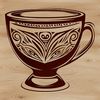 Simple Cup Design Vector Illustration A simple cup design in vector format, suitable for cutting or printing.