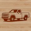Free Vehicle Design for Cutting and Engraving Vector graphic of a vehicle design, suitable for cutting or engraving.