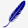 Single Feather Graphic A high-quality digital illustration of a single feather in vector format.