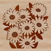 Free Beautiful Daisy Vector Image A simple white daisy with yellow petals against a transparent background.