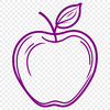 Sliced Apple Graphic A digital illustration of a sliced apple on a white background.