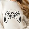 Digital Gamepad Illustration SVG Illustrative SVG vector design of a game controller, ideal for use in digital art projects and commercial applications.