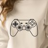Editable Game Controller Design An editable vector graphic representation of a standard gamepad design for digital art projects.