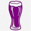 Beer Pour Illustration A glass containing a pour of beer, illustrated as a vector graphic.