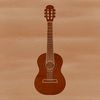 Beautiful Stringed Instrument Illustration A detailed illustration of a musical instrument with strings and frets.