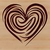 Vector illustration of a heart symbol, useful for graphic design projects and cutting machine crafts.