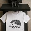 Cute Prickly Friend SVG Illustration A small, spiky mammal with a rounded body and short legs.