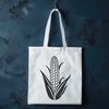 Fresh Harvest Corn Illustration A high-quality vector illustration of a corn kernel.