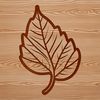 Beautiful Leaf Shape SVG Graphic Free Download An intricately designed vector graphic of a naturalistic leaf shape.