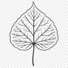 A single, detailed leaf design in vector format, suitable for cutting machines and laser cutters.