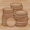 Vector Coin Collection Illustrations A set of digital coin illustrations in a vector format.