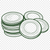 Beautiful Coin Designs for Vector Cutting A digital illustration of various coins, suitable for vector design and cutting machine applications.
