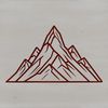 Mountain landscape vector illustration created in SVG format