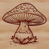 Free Beautiful Mushroom Clip Art Design A simple mushroom illustration created as a vector design.