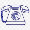 A telephone icon in vector format, suitable for various applications and designs.