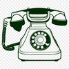 Phone Icon SVG Vector Graphic A simple telephone icon in vector format, ideal for web design projects using CSS.