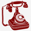 Vintage Telephone Icon SVG Illustrated telephone icon in vector format for digital design projects.