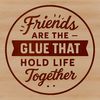 Beautiful Friendship Quotes in Vector Lettering Friends quote in bold, vector lettering with white background