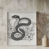 Free Vector Snake Clip Art A colorful illustration of a reptile with scaly skin, suitable for use in graphic design projects.