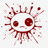 Vibrant Slime Splash Vector Graphics Vector graphic of a messy slime splatter in bold, vibrant colors, ideal for clip art and digital use.