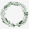 A floral wreath design made with vector shapes in a digital format.
