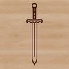 Free Vector Sword Graphics An SVG graphic representation of a medieval-style longsword.