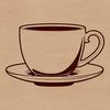 Vector Design Teacup SVG File A vector illustration of a teacup, perfect for digital design and cutting projects.