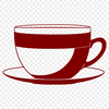 SVG Vector Graphics Teacup Design A digital representation of a teacup, ideal for vector graphics and design projects.