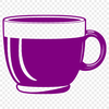 Stylized Teacup Clip Art A stylized illustration of a traditional teacup with a saucer.
