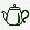 Beautiful Teapot Design for Cutting Machines A decorative teapot designed as a vector graphic, suitable for cutting machines and laser cutters.