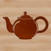 Free Teapot Illustration A simple SVG illustration of a teapot, suitable for use in digital designs and crafts.