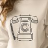 Modern Vector Telephone Design A digital illustration of a telephone, designed as vector art for various uses.
