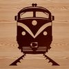 A detailed illustration of a train, suitable for graphic design projects.