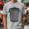 Household Bin Icon An SVG icon representing a common household bin or rubbish container.