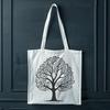 Beautiful Botanical Design Vector Art A detailed illustration of a tree with branches and leaves, suitable for vector design projects.