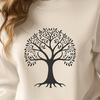 Beautiful Free Tree Clipart SVG A simple vector illustration of a tree, suitable for cutting machine stencils or laser engraving.