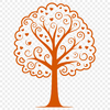 A detailed illustration of a tree with branches and leaves, suitable for use in digital design projects.