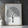Vector Tree Illustration in Various Stages A detailed vector illustration of a tree in various foliage stages.