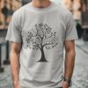 Free Tree Clip Art with Detailed Branches and Leaves An illustration of a single tree with detailed branches and leaves in vector format.