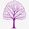 Free Tree SVG Graphic A stylized illustration of a tree with simple shapes and lines, suitable for vector graphics and cutting machines.