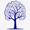 A detailed vector illustration of a tree with roots and branches.