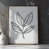 Leaf Silhouette SVG Clipart A detailed illustration of a single leaf, suitable for vector art and design projects.