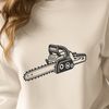 Chain Reaction Vector Art A close-up illustration of a chainsaw, ideal for vector art projects.