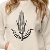 Beautiful Vector Corn Design A stylized illustration of a corn plant with kernel details.